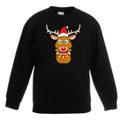 kersttrui-rendier-rudolf-met-rode-kerstmuts-zwart-kinderen_10126827