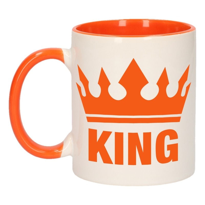 koningsdag-king-mok-beker-oranje-wit-300-ml_10109832
