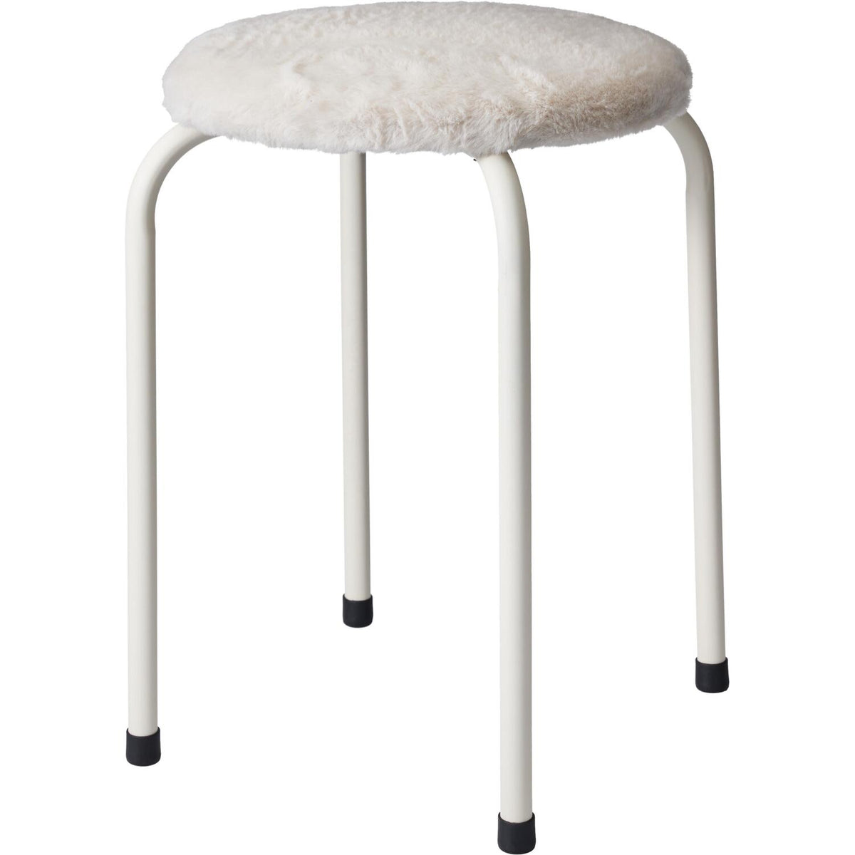 bijzet-krukje-furry-white-metaal-stof-d40-x-h48-cm-meubels-zitten_10498834
