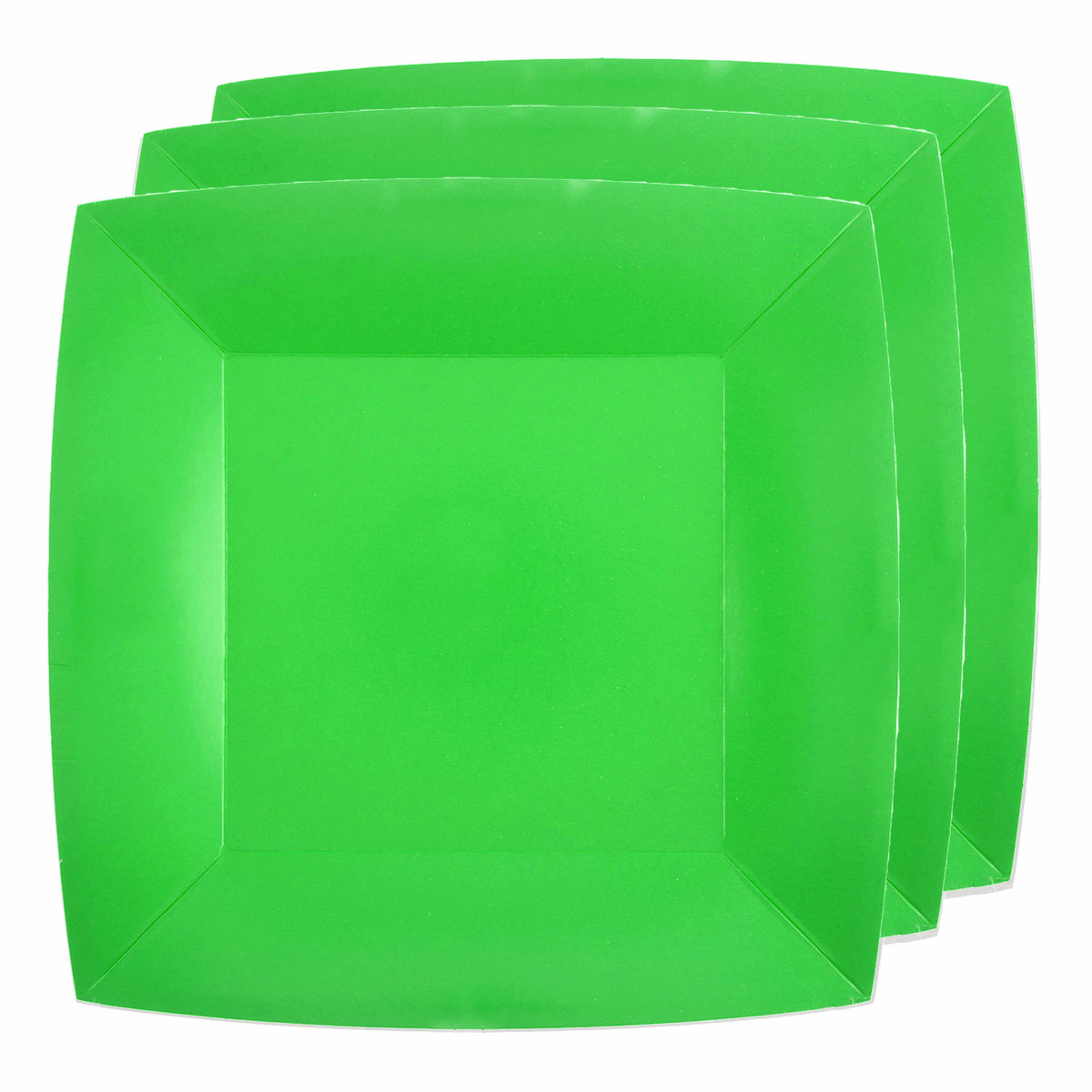 santex-bordjes-karton-10x-vierkant-groen-23-x-23-cm-feestbordjes_10376839