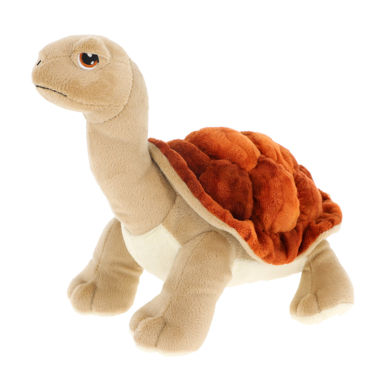 keel-toys-pluche-land-schildpad-knuffeldier-bruin-beige-lopend-25-cm_10410845