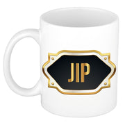 naam-cadeau-mok-heren-jip-gouden-embleem-300-ml-meester-bedankje_10259855