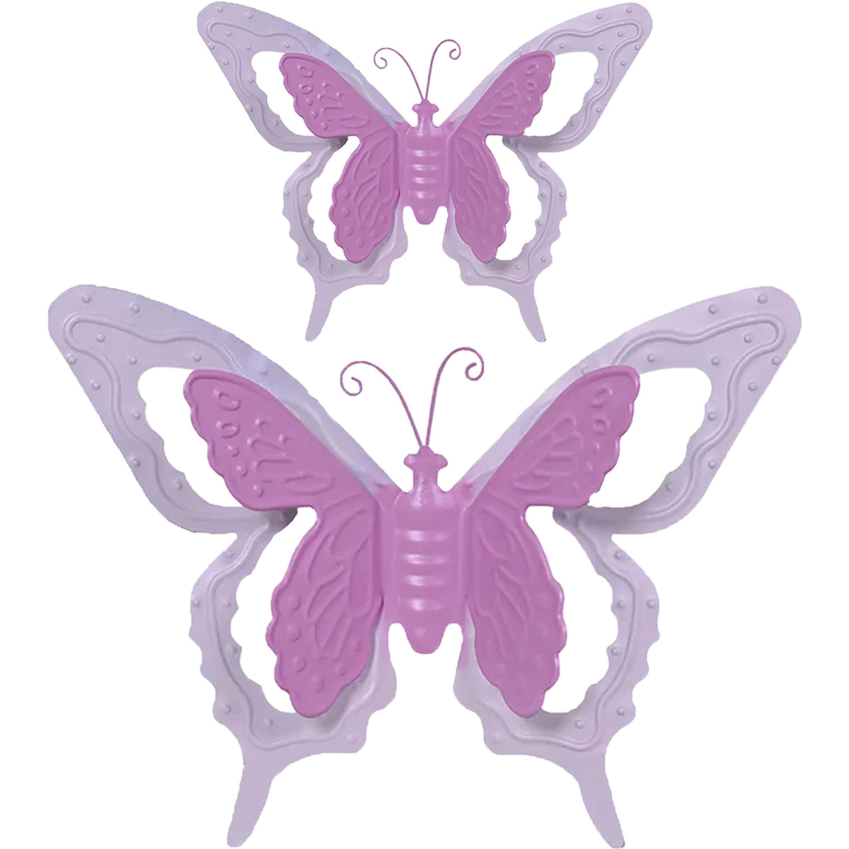 tuin-schutting-decoratie-vlinders-metaal-roze-17-x-13-cm-36-x-27-cm_10393855