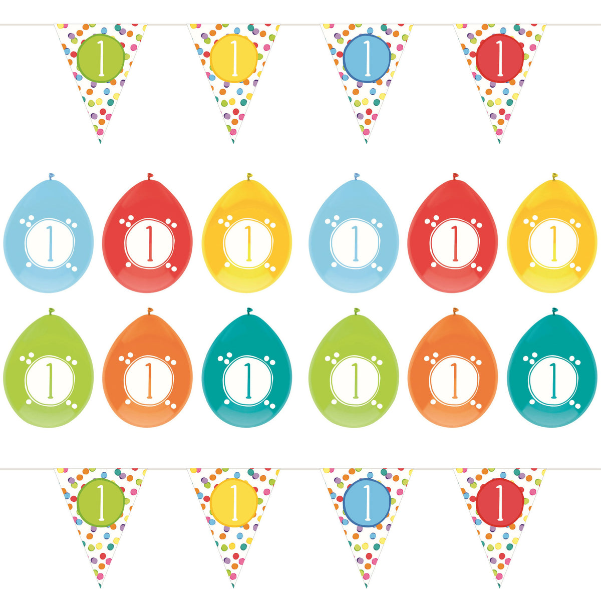 haza-verjaardag-versiering-1-jaar-feestartikelen-pakket-vlaggetjes-en-ballonnen_10370855