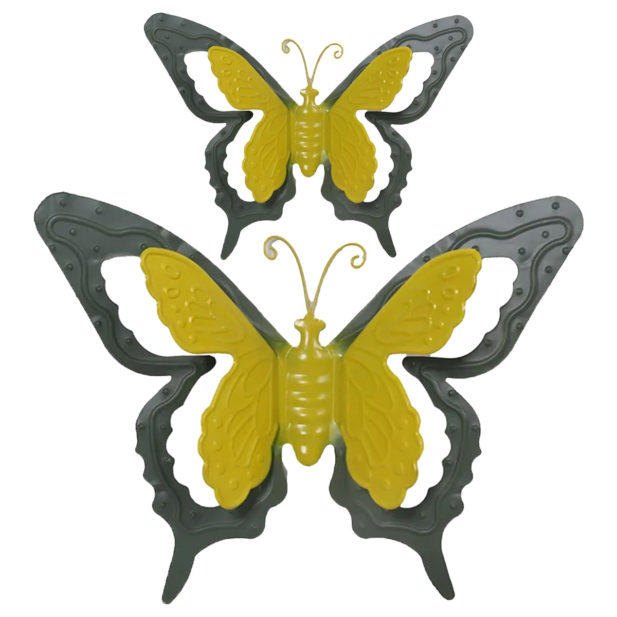tuin-schutting-decoratie-vlinders-metaal-groen-17-x-13-cm-36-x-27-cm_10393856