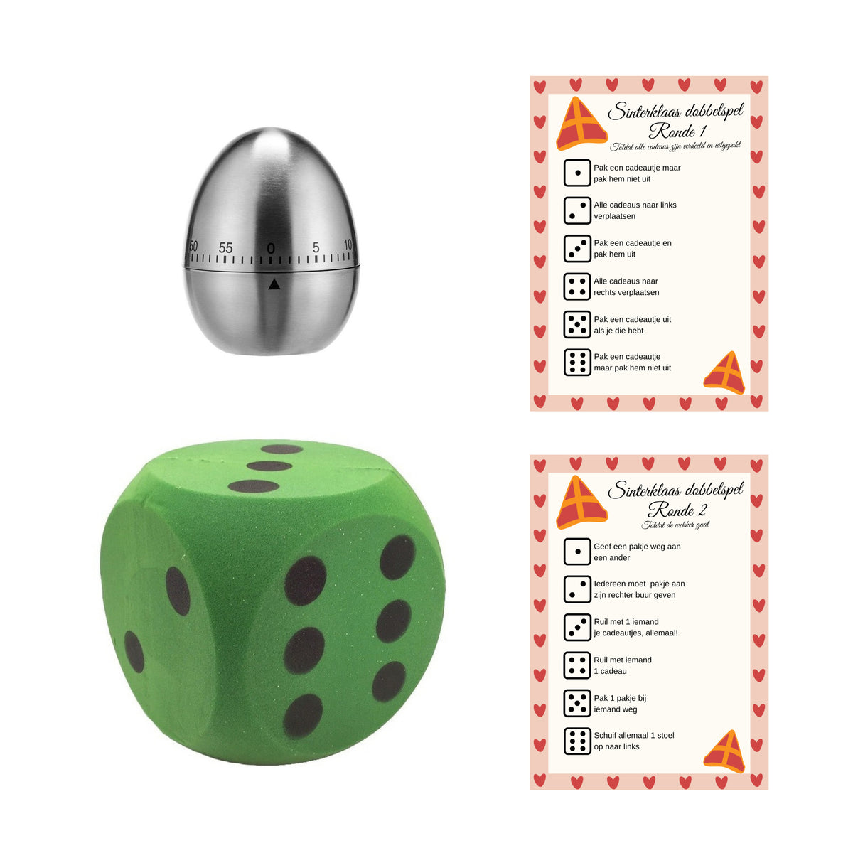 sinterklaas-dobbelspel-a4-papier-xl-foam-dobbelsteen-groen-kookwekker-pakjesavond_10482861