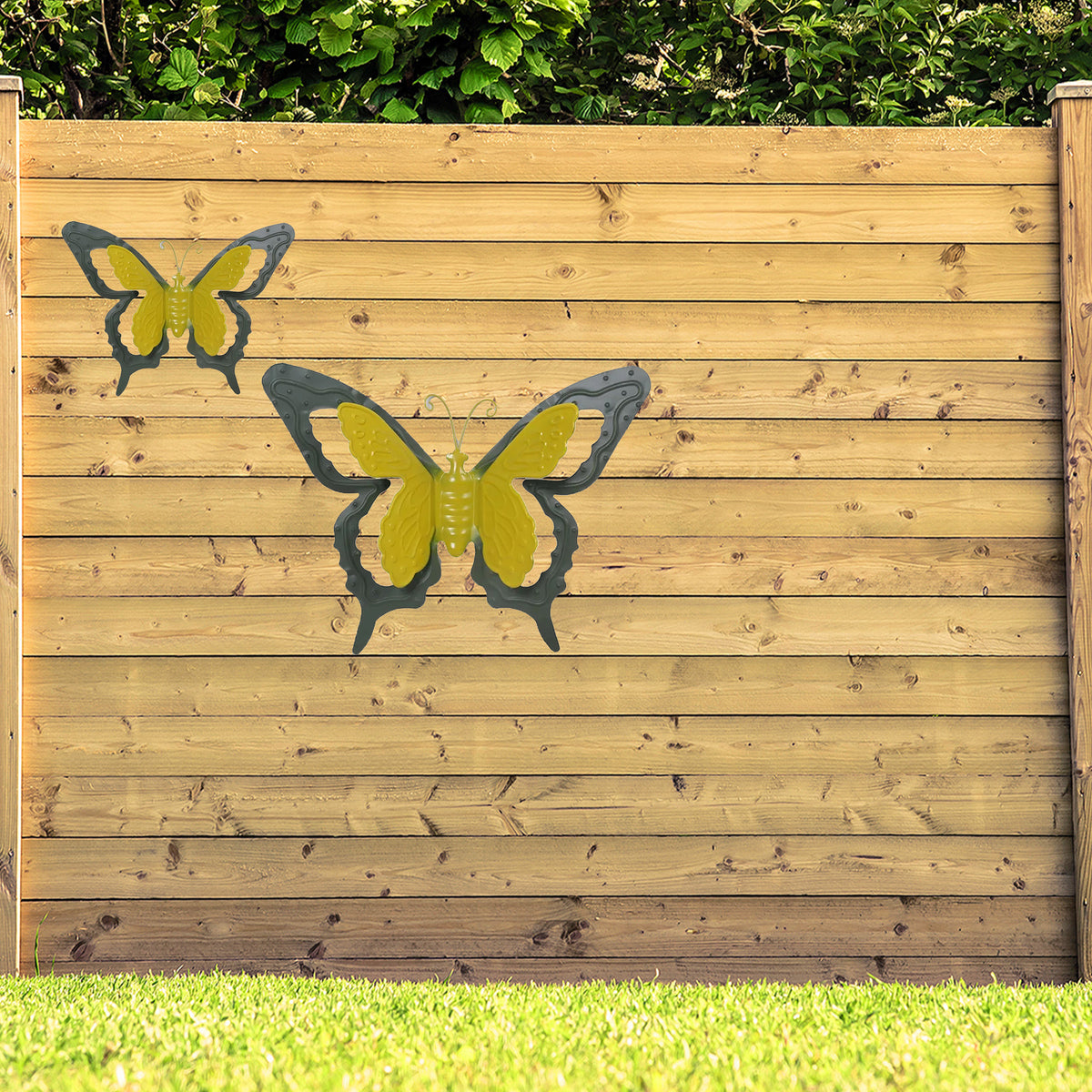 tuin-schutting-decoratie-vlinders-metaal-groen-24-x-18-cm-46-x-34-cm_10393862