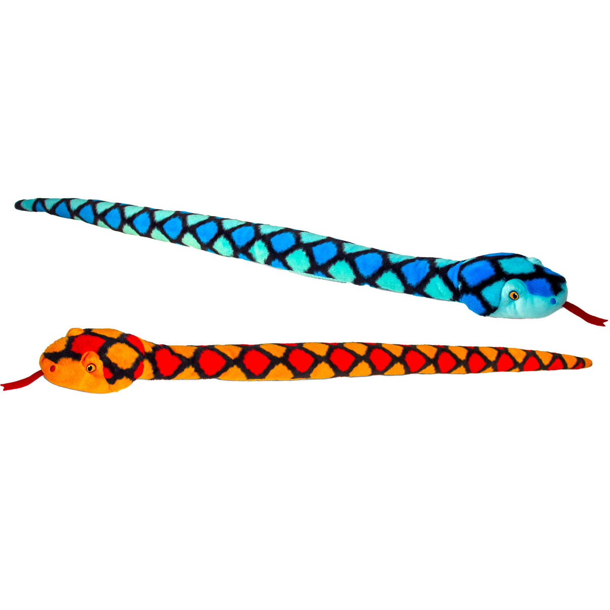 keel-toys-pluche-knuffel-dieren-set-van-2x-slangen-rood-en-blauw-100-cm_10362866