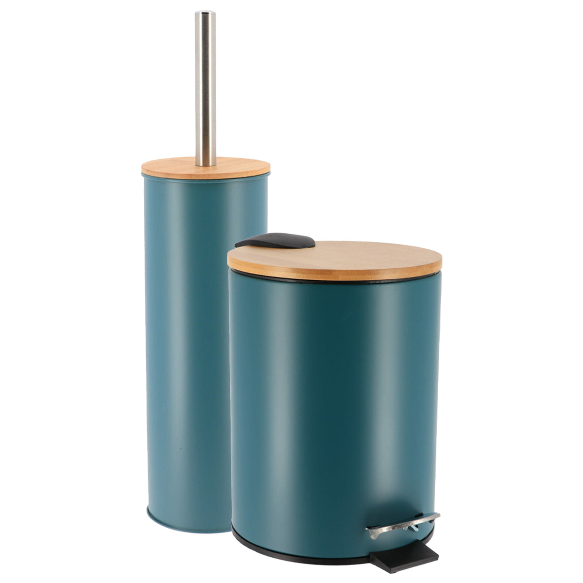 tendance-badkamerset-prullenbak-en-toiletborstel-bamboo-vibe-soft-close-petrol-3-liter-met_10464867