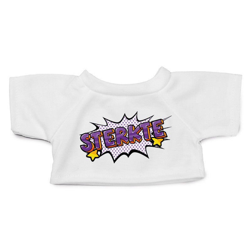 cuddly clothes pop art strength t-shirt white M for Clothies