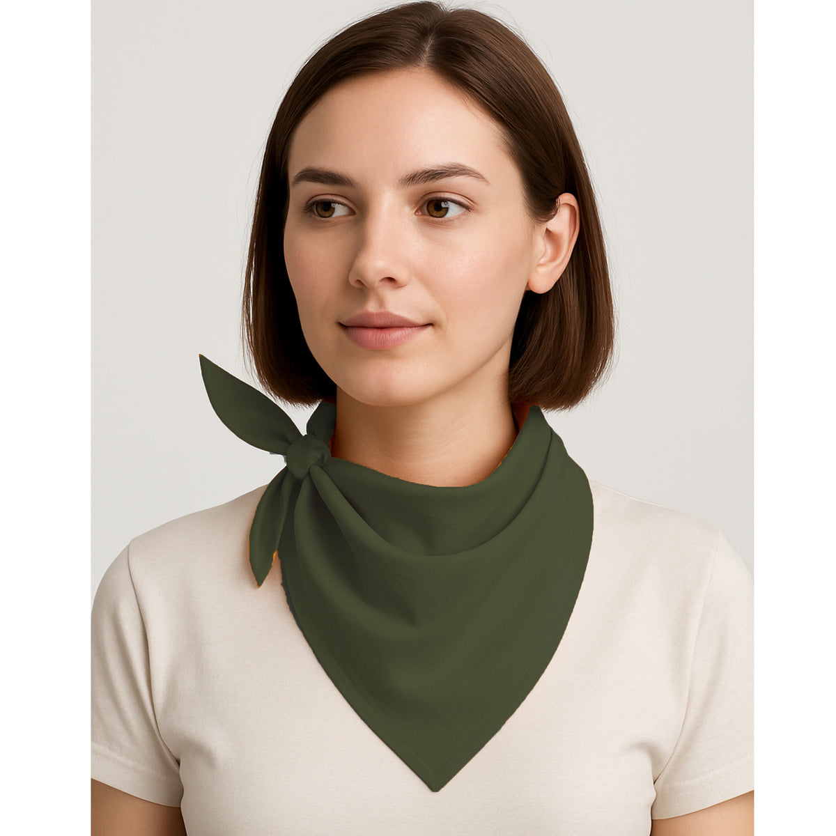 bandana-hals-zakdoek-olijfgroen-voor-kind-en-volwassenen-polyester-katoen_10124873-2
