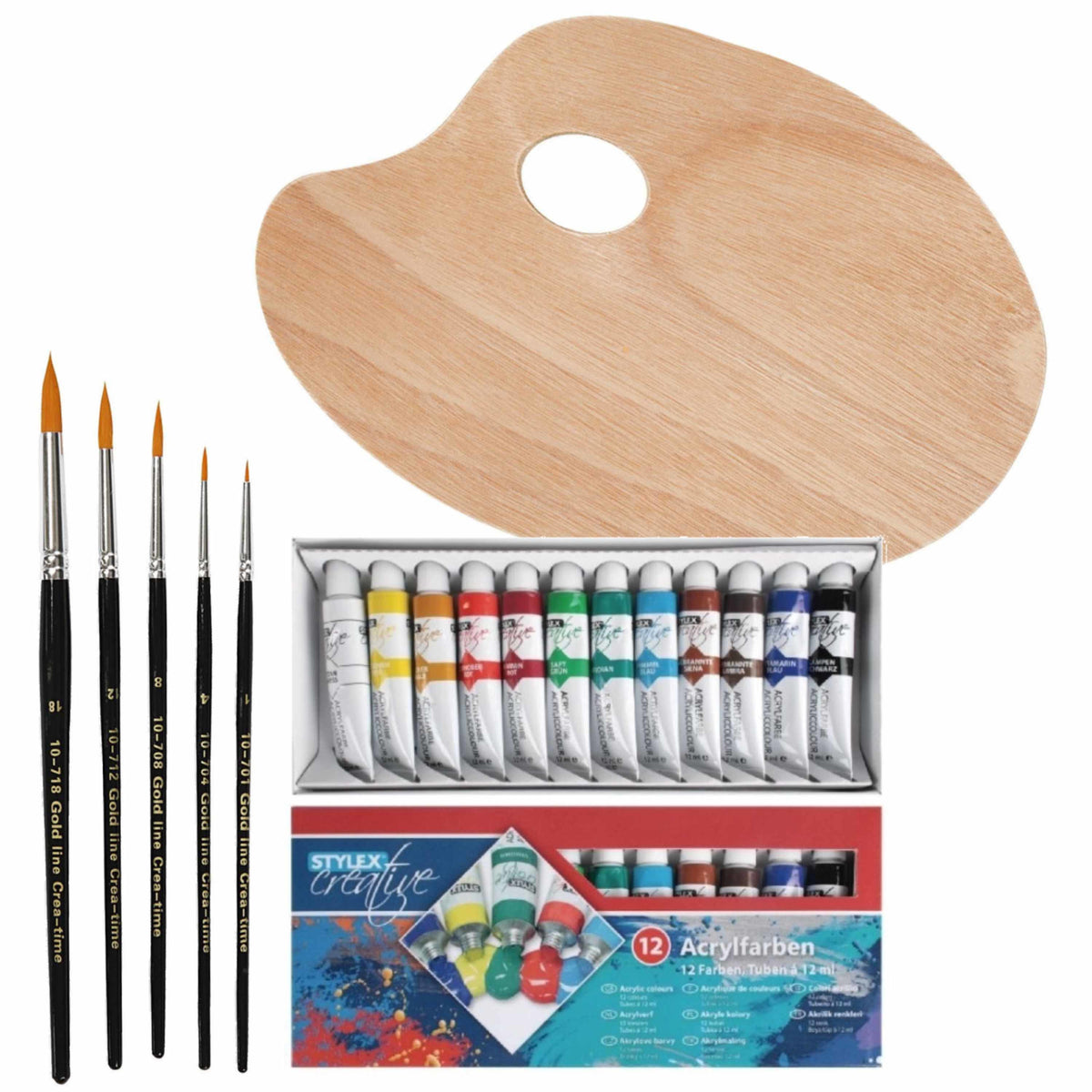 hobby-verfset-voor-kinderen-met-acrylverf-schilderspalet-en-5-kwasten_10268877