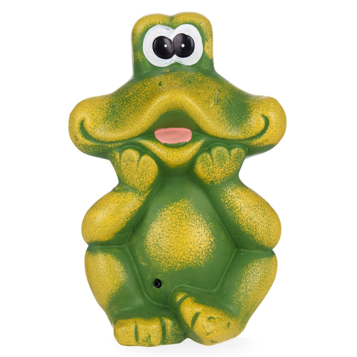 tuinbeeld-kikker-keramiek-h23-cm-groen-mix-kleuren-lachende-tuin-dieren-beeldjes_10389878