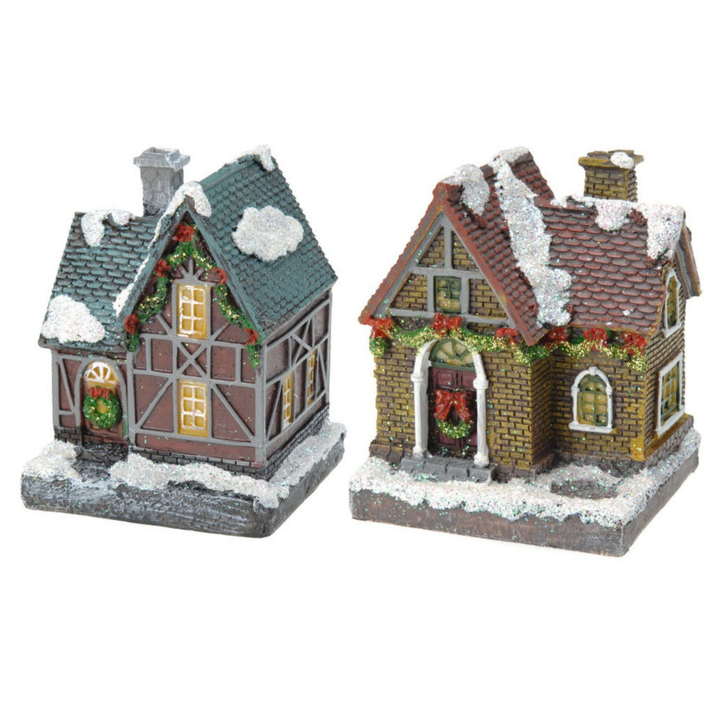 2x-kersthuisjes-kerstdorpje-met-gekleurde-verlichting-13-cm_10319879