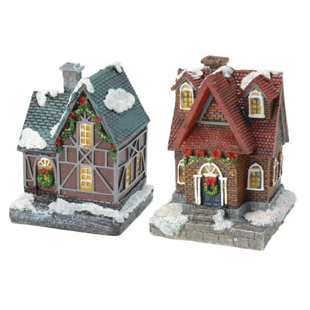 2x-kersthuisjes-kerstdorpje-met-gekleurde-verlichting-13-cm_10319880