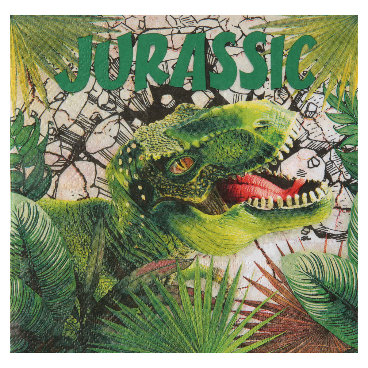 dinosaurus-thema-feest-servetten-20x-stuks-33-x-33-cm-papier-dino-trex-themafeest_10399889