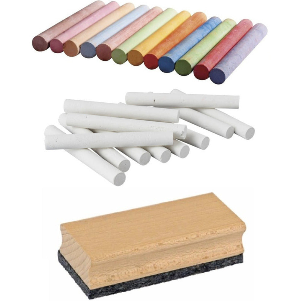 krijtjes-set-met-schoolbord-wisser-12x-witte-krijtjes-12-x-gekleurde-krijtjes-bordenwisser_10243890-1
