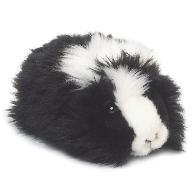 WNF pluche cavia knuffel - zwart - 19 cm - speelgoed knuffels