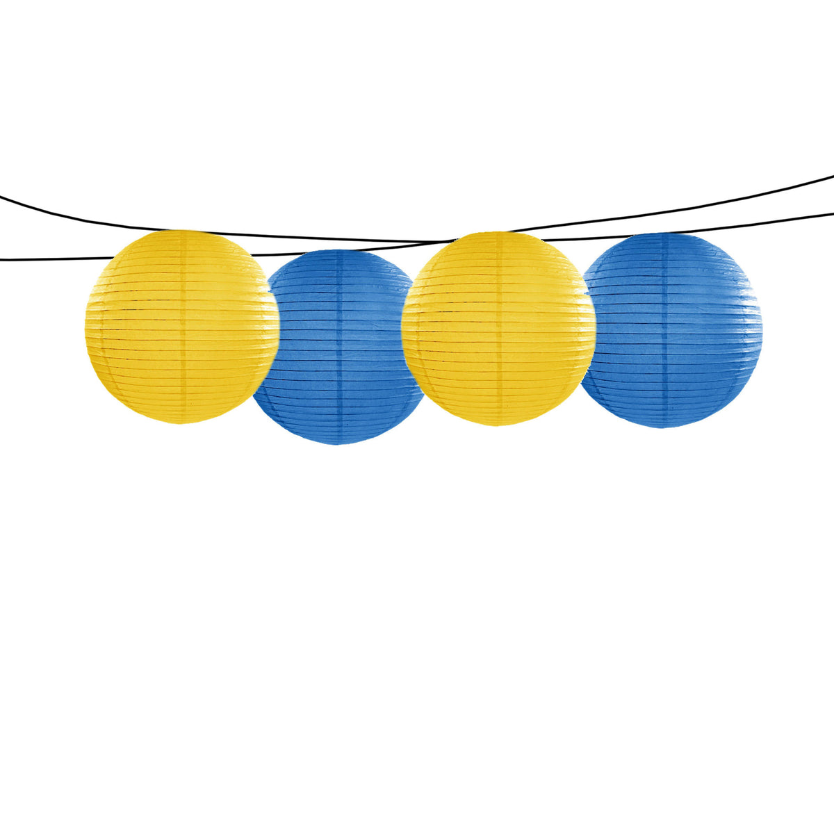 feest-tuin-versiering-4x-stuks-luxe-bolvorm-lampionnen-blauw-en-geel-dia-35-cm_10357894