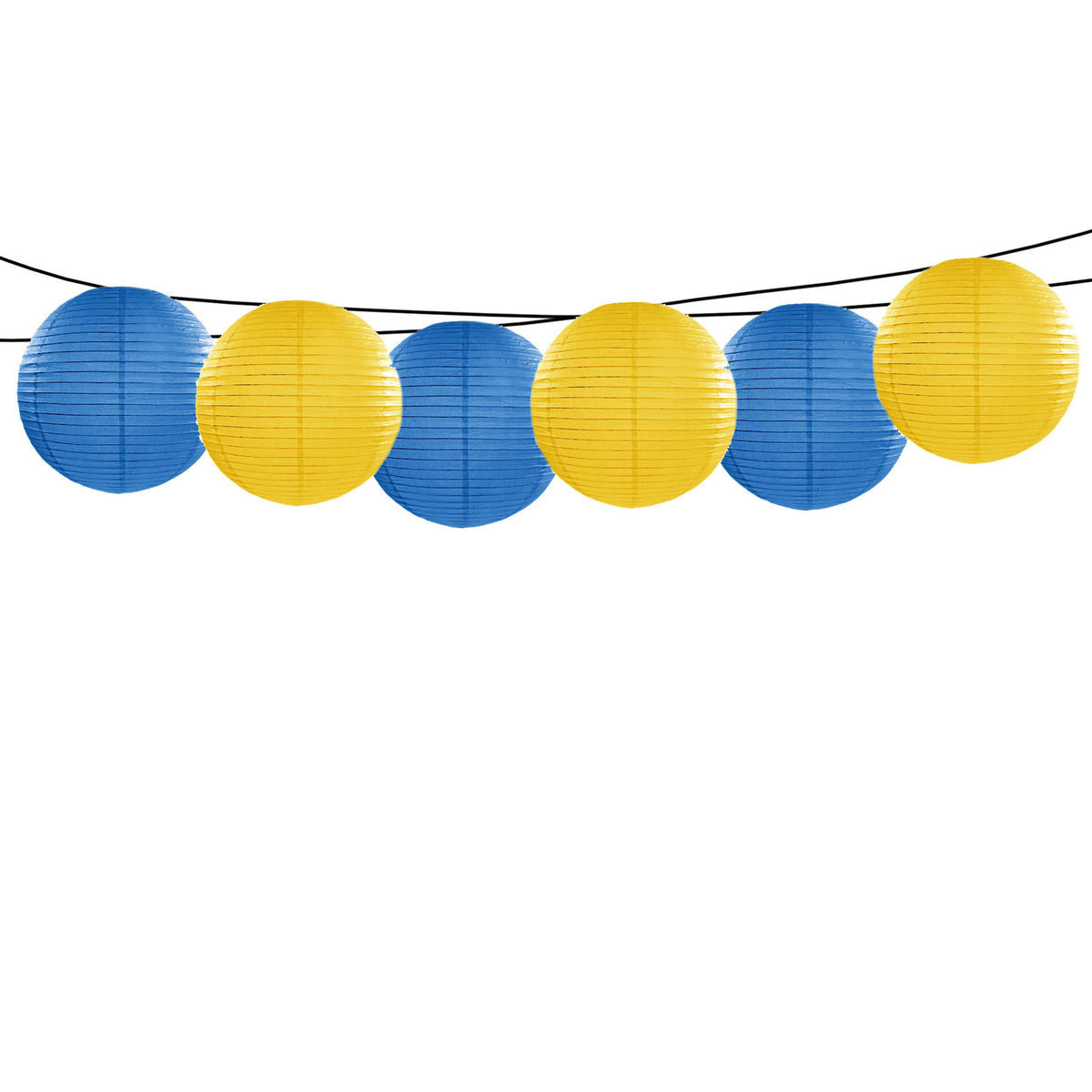 feest-tuin-versiering-6x-stuks-luxe-bolvorm-lampionnen-blauw-en-geel-dia-35-cm_10357896
