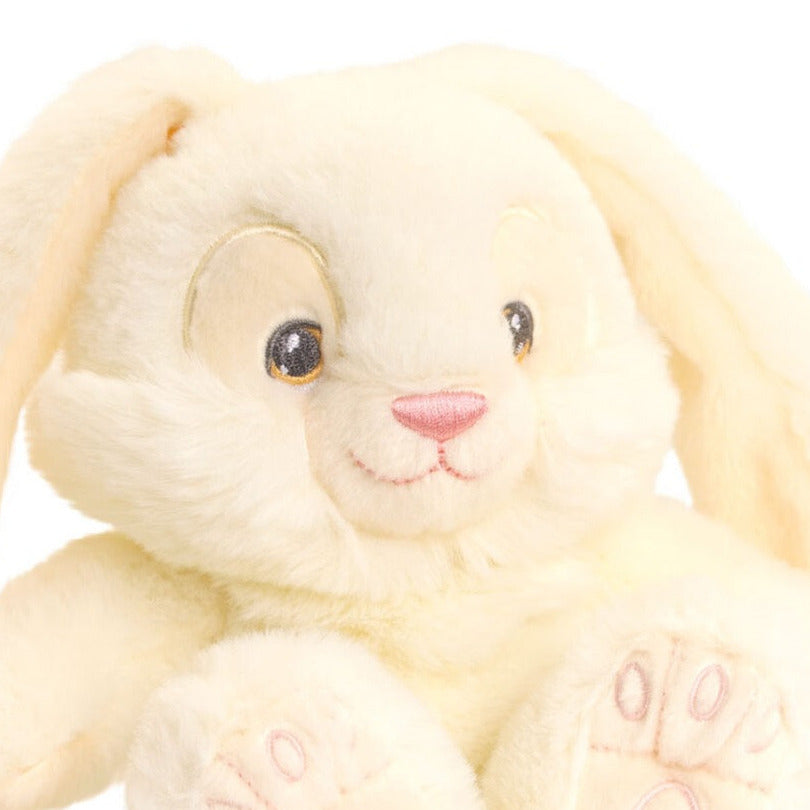 Keel Toys pluche Konijn/haas knuffeldier - creme wit - zittend - 15 cm