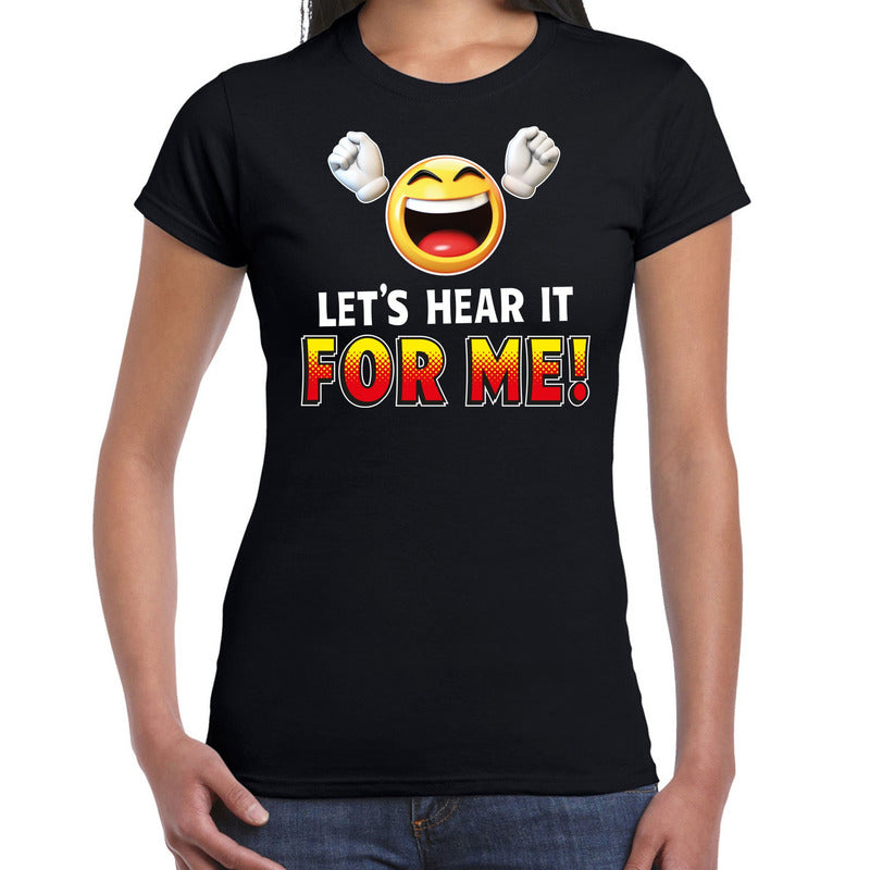 funny-emoticon-tshirt-lets-hear-it-for-me-zwart-voor-dames_10190900