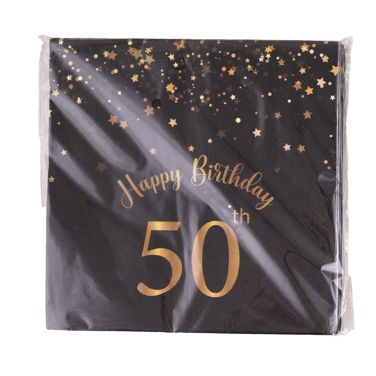 verjaardag-feest-servetten-leeftijd-50-jaar-20x-stuks-zwart-goud-33-x-33-cm_10477900