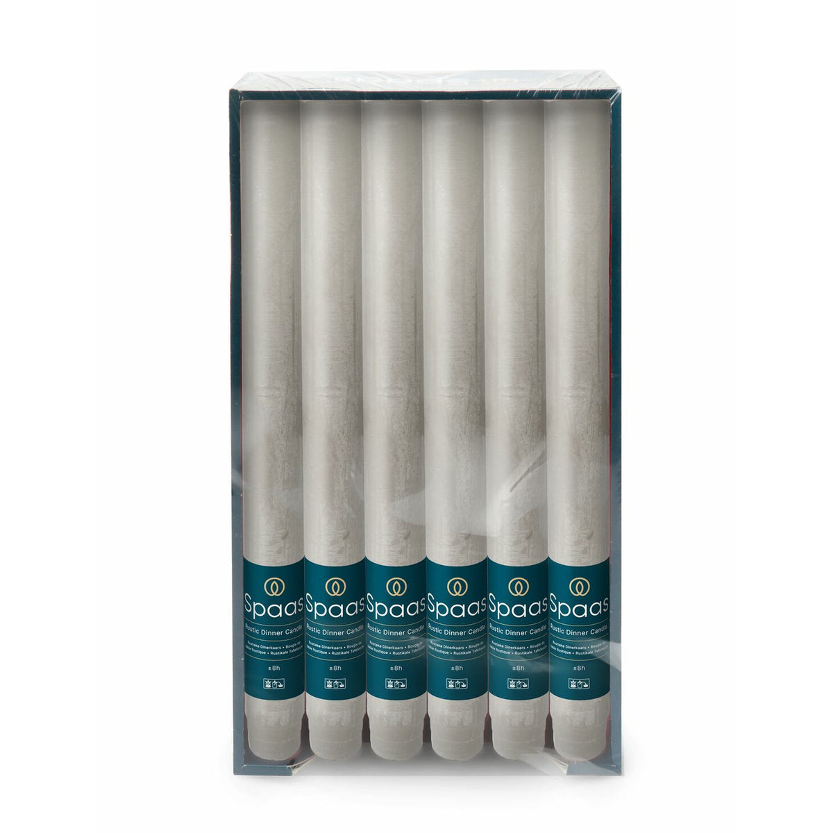 dinerkaarsen-rustiek-lichtgrijs-12x-25-cm-10-branduren-huishoudkaarsen_10448903