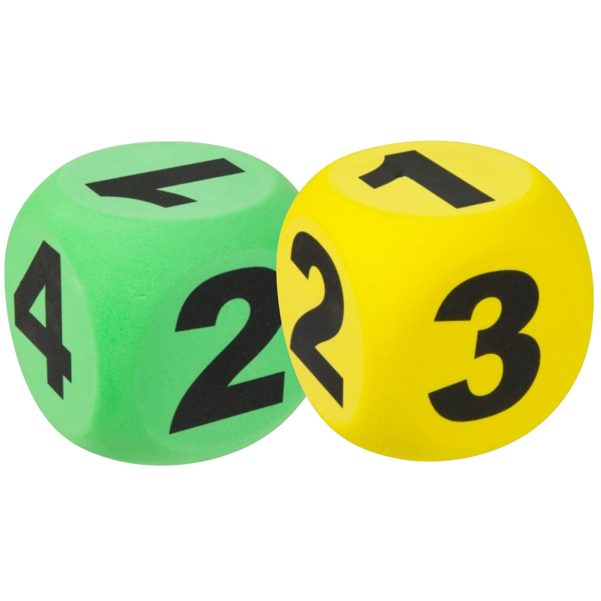 dobbelsteen-xxl-2x-stuks-geel-en-groen-10-cm-eva-schuim-educatief_10487908
