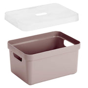 sunware-opbergbox--mand-roze-5l-kunststof-transparante-deksel-25x18x12-cm_10347910