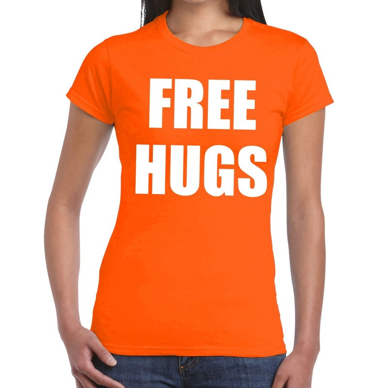 free-hugs-tekst-tshirt-oranje-dames_10141911