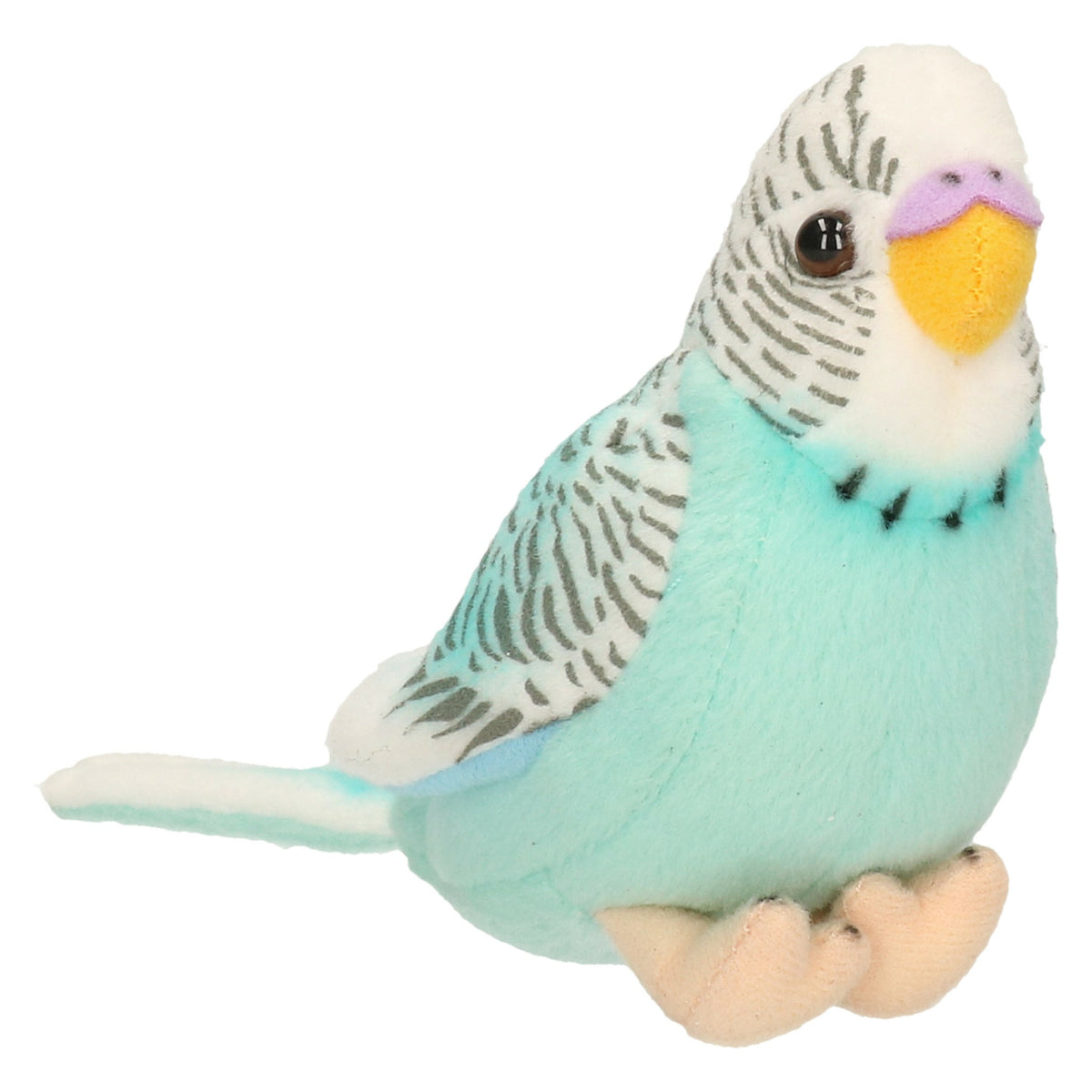 Living Nature Plush budgerigar bird cuddly toy - blue - with sound - 14 cm - toy