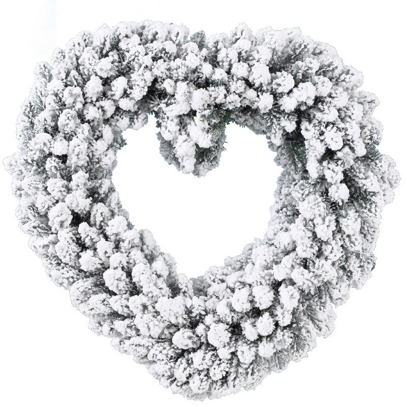 kerstkans-hartvormig-groen-wit-met-nepsneeuw-50-cm_10104917