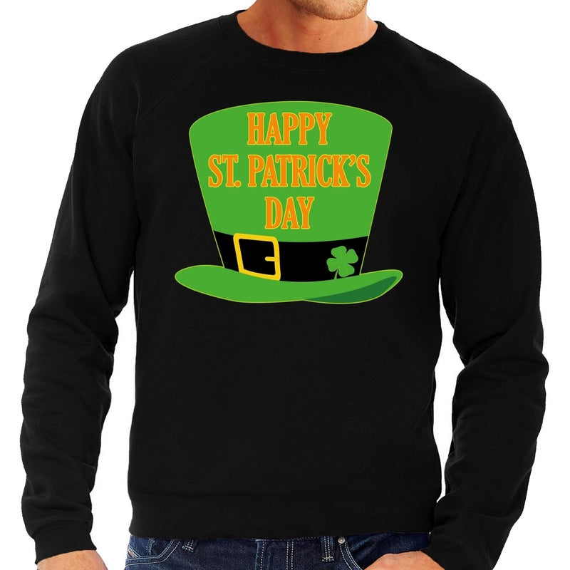 happy-st-patricksday-sweater-zwart-heren_10136930