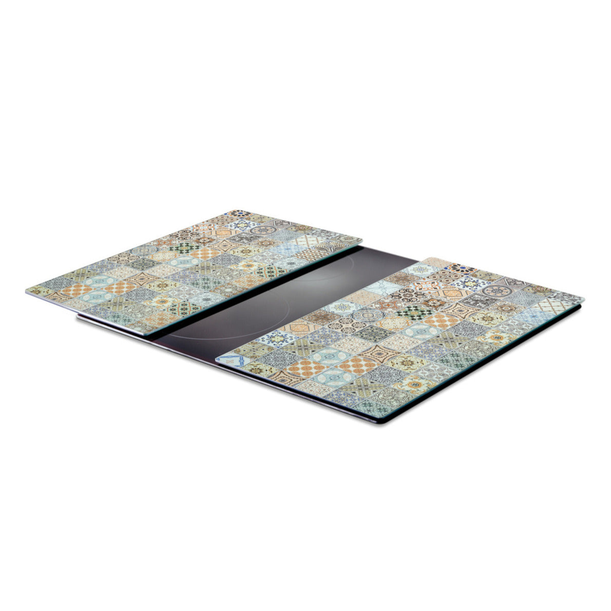 zeller-snijplanken-set-van-2x-glas-met-mozaiek-print-30-x-52-cm-snijplanken-serveerplanken_10212931-1