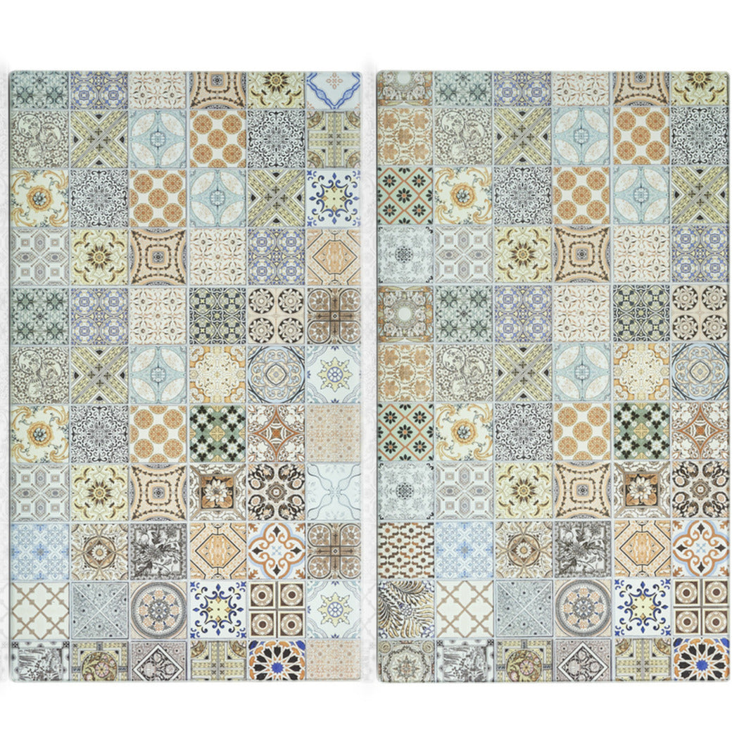 zeller-snijplanken-set-van-2x-glas-met-mozaiek-print-30-x-52-cm-snijplanken-serveerplanken_10212931