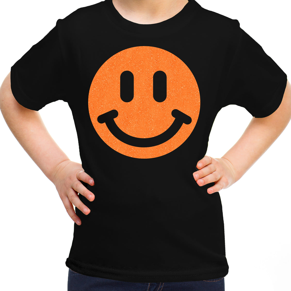 verkleed-tshirt-voor-meisjes-smile-emoticon-zwart-carnaval-feestkleding-voor-kinderen_10437937-1