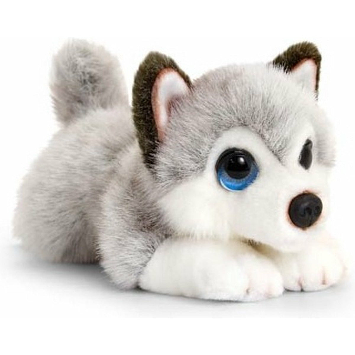Husky dog - grey/white - plush stuffed animal - 25 cm