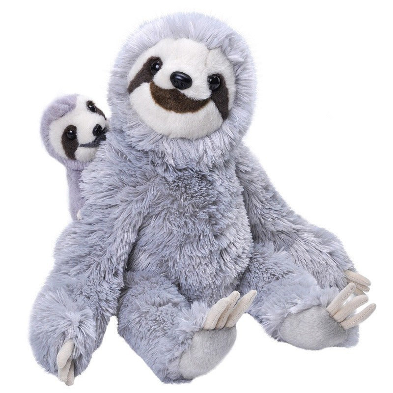 wild-republic-pluche-luiaard-met-jong-knuffeldier-grijs-38-cm-bosdieren-knuffels_10181945