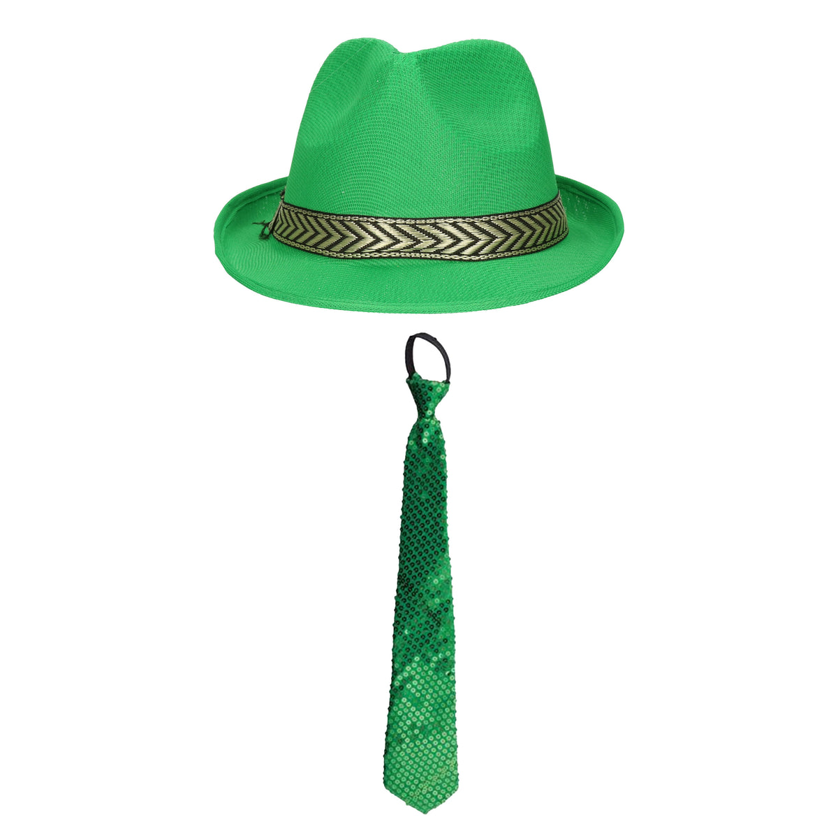 carnaval-verkleedset-classic-hoed-en-stropdas-groen-heren-dames-verkleedkleding_10420947