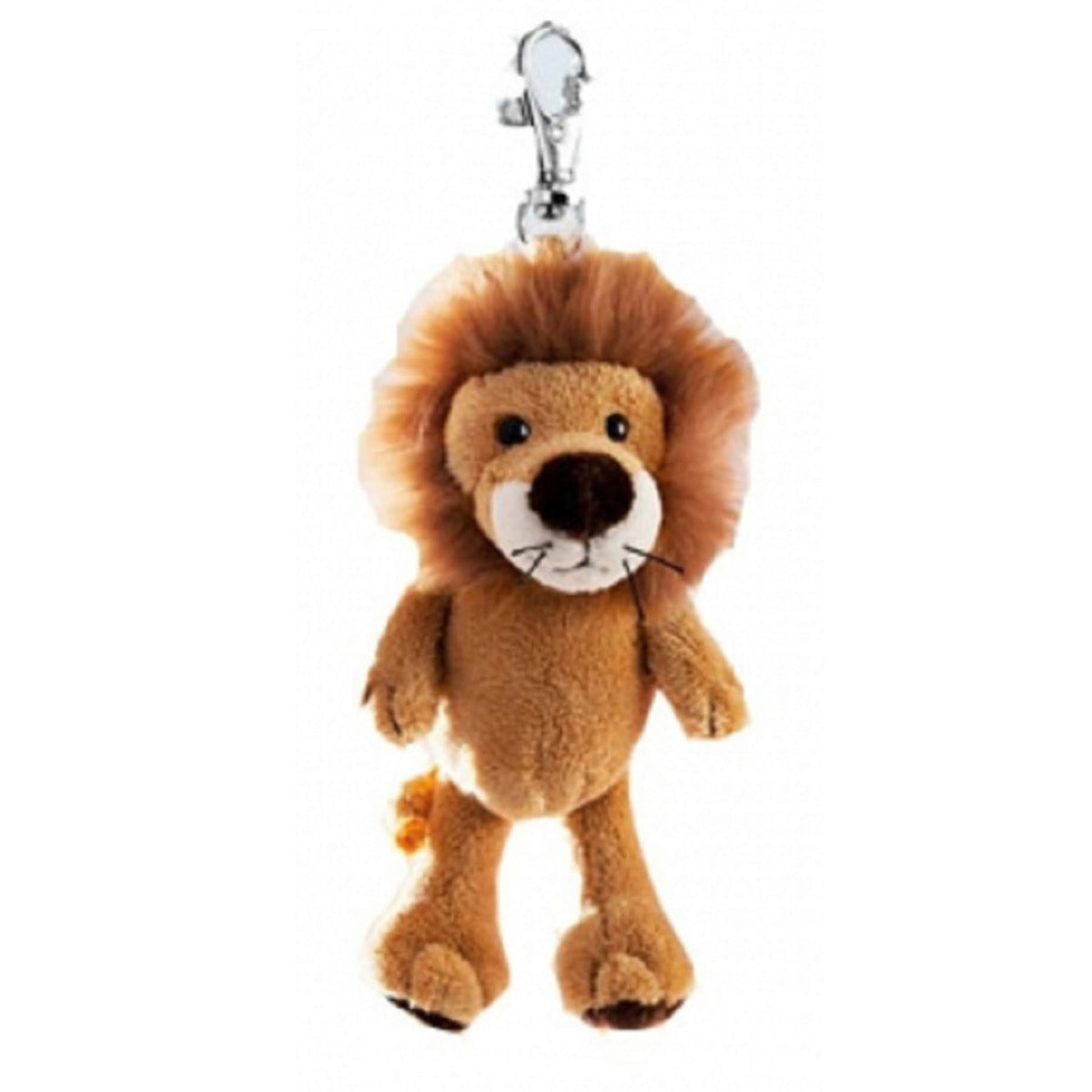 Plush mini lion cuddly toy keyring 10 cm