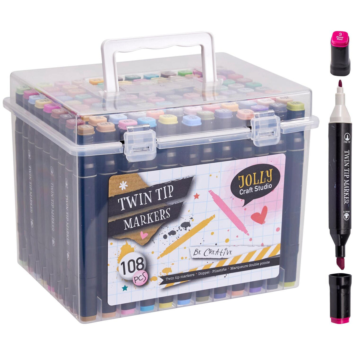 free-easy-dubbele-viltstiften-duo-stiften-108x-stuks-dubbelzijdig-dikke-en-dunne-punt-kl_10500965-4