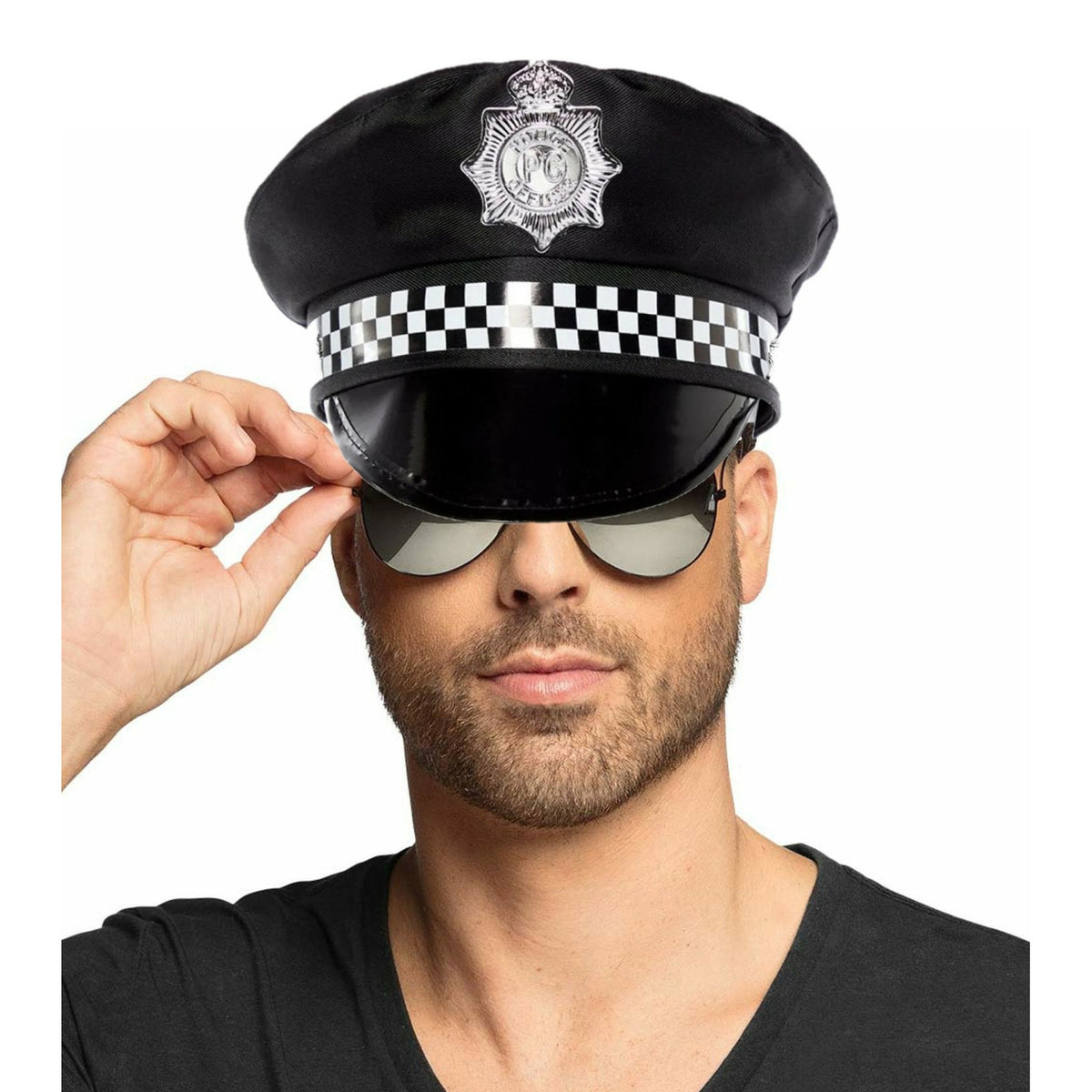 carnaval-verkleed-politiepet-met-donkere-zonnebril-zwart-heren-dames-verkleedkleding_10420976
