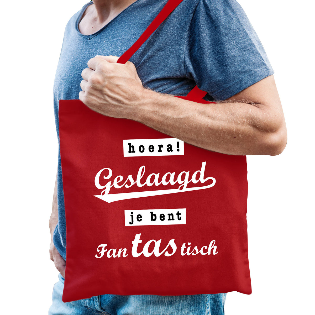 cadeau-tas-geslaagd-afgestudeerd-rood-katoen-42-x-38-cm_10394981