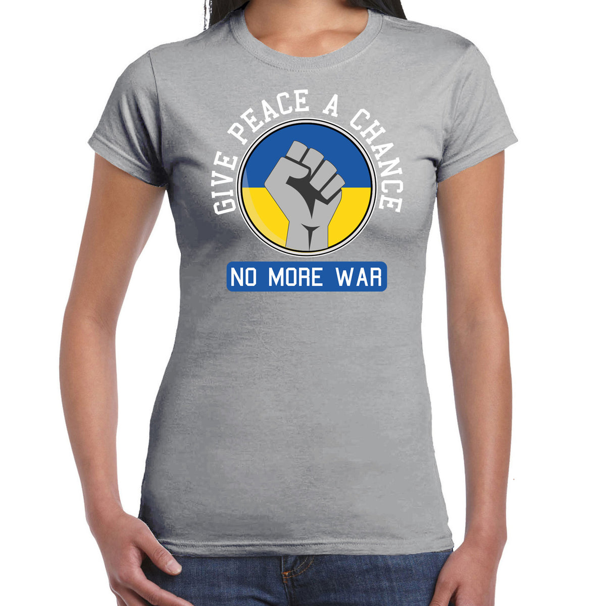 protest-tshirt-voor-dames-oekraine-give-peace-a-chance-no-more-war-grijs-vrede_10425982