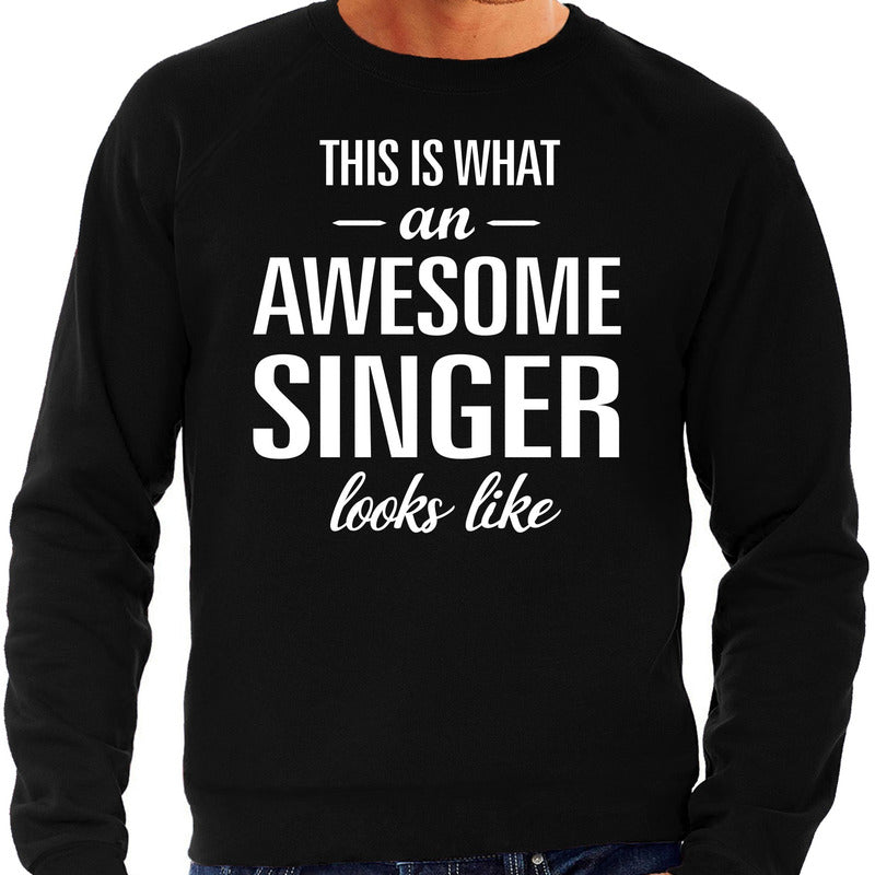 awesome-singer--zanger-cadeau-sweater-zwart-heren_10193988