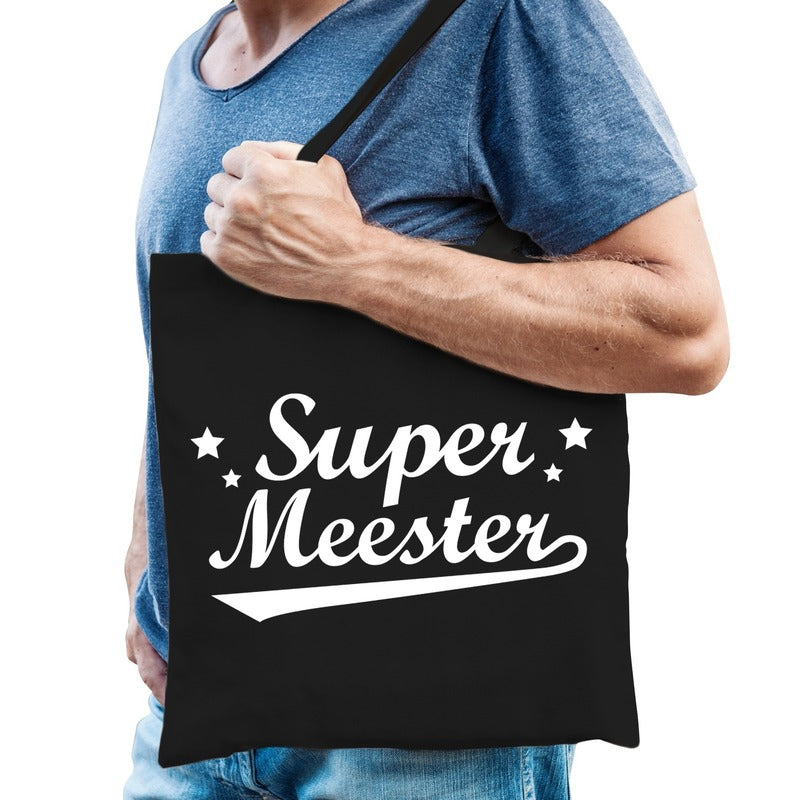 katoenen-cadeau-tasje-super-meester-zwart_10153989
